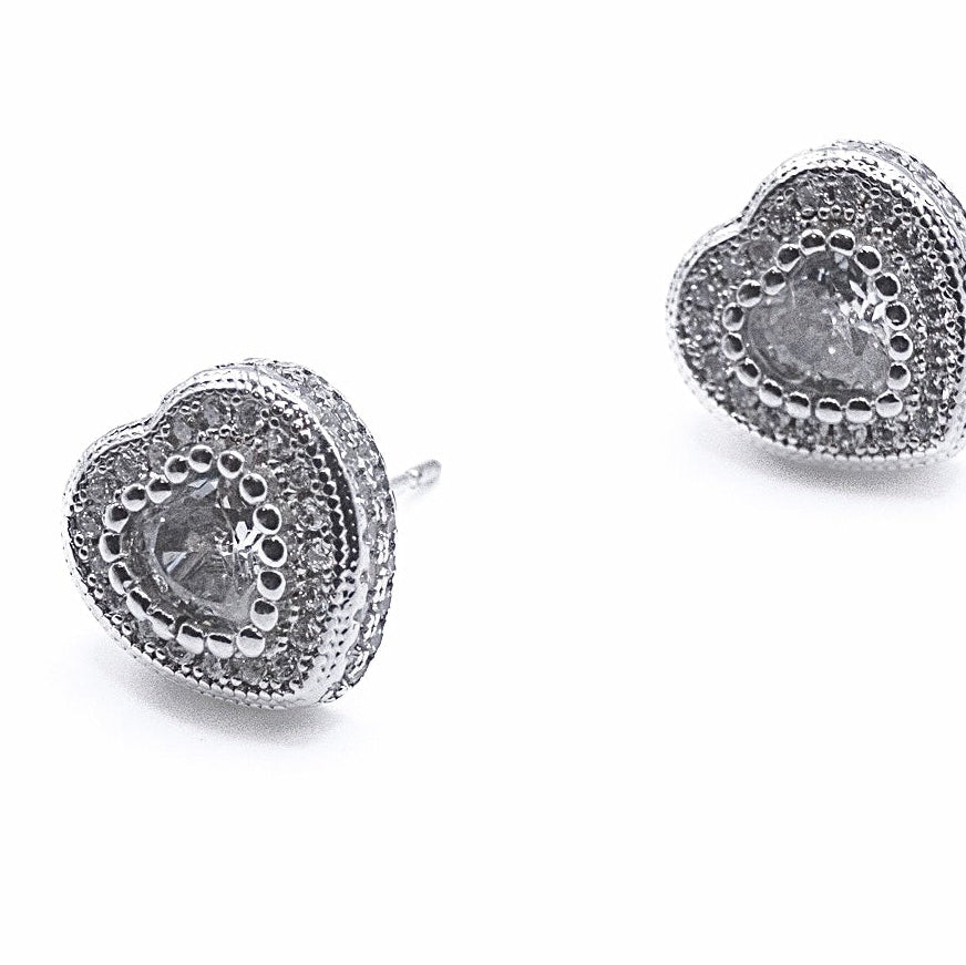 Solid Heart Studs