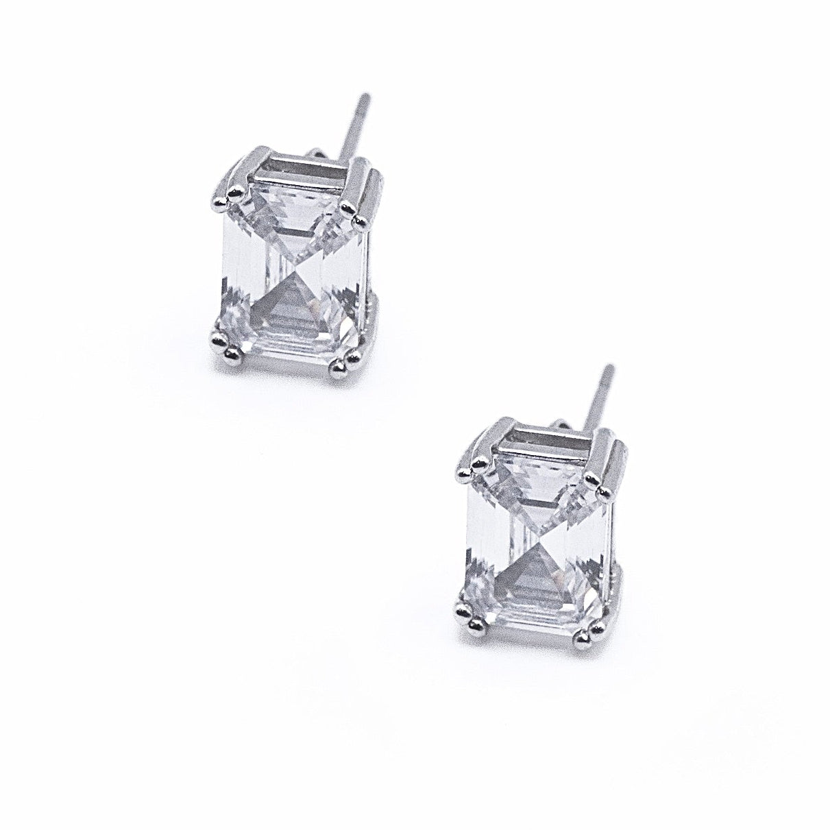 Emerald-Cut Studs