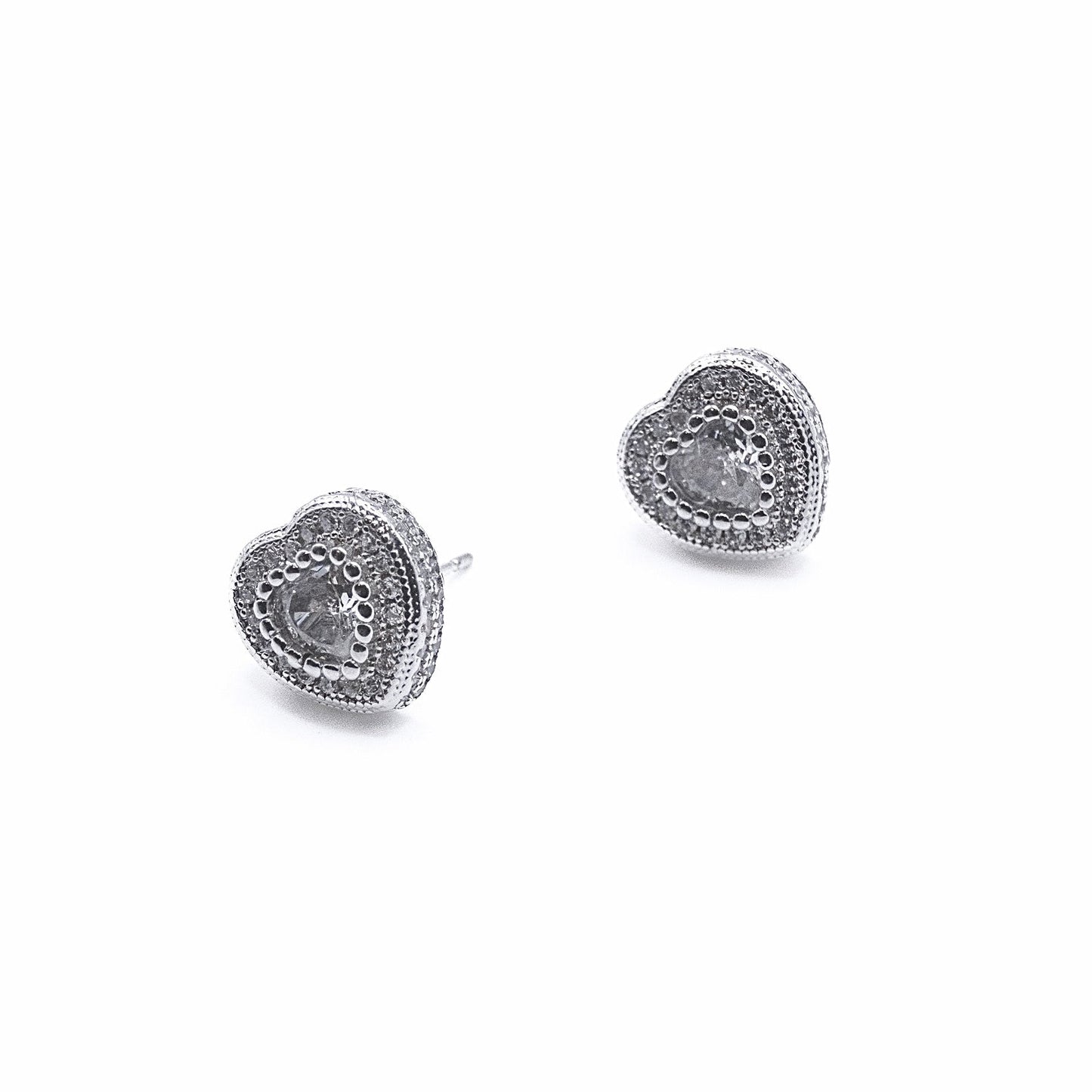 Solid Heart Studs