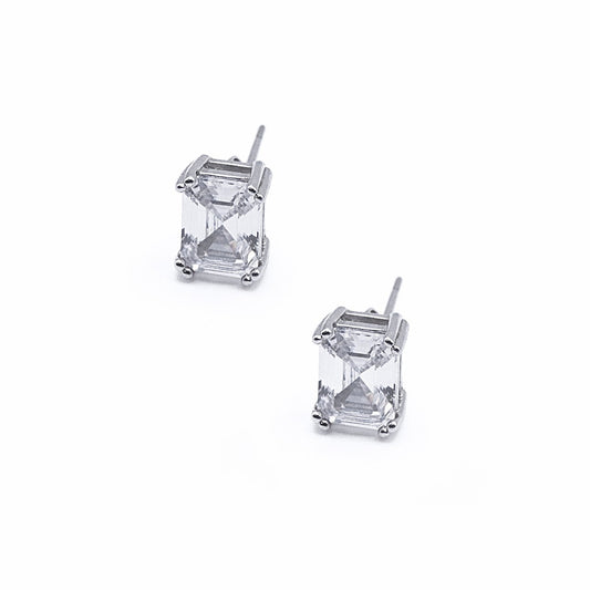 Emerald-Cut Studs